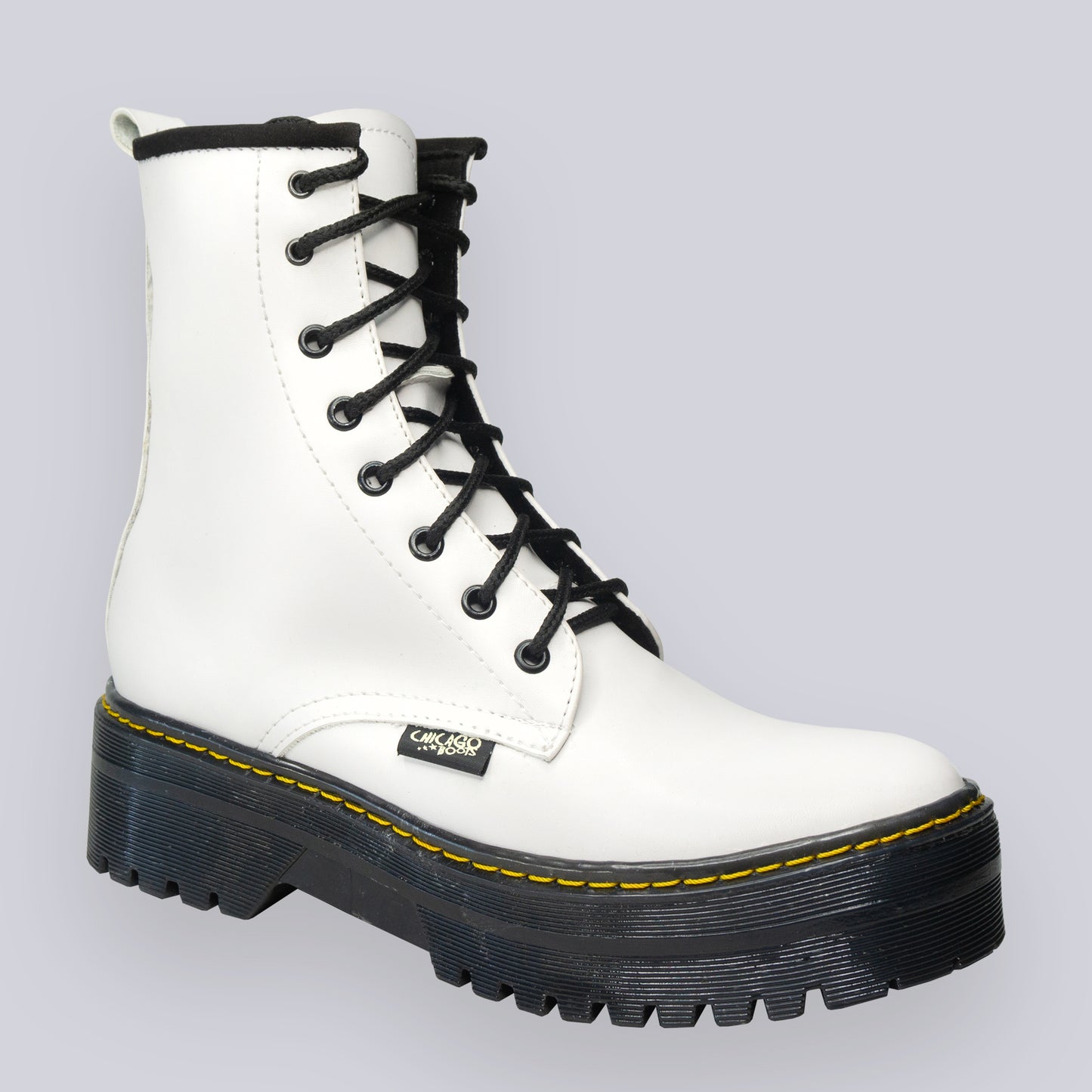Platform Boots Blanco